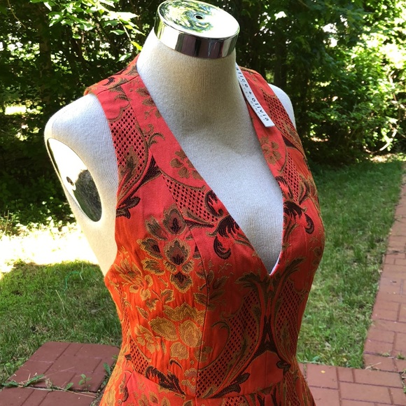 STUNNING ALICE+OLIVIA FIT&FLARE JACQUARD DRESS ASO FELICITY SMOAK - Picture 9 of 12